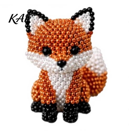 Animali con Perline in Piedi Kit per Creare Animali con Perline Fai da Te, Piccolo Set di Artigianato con Perline 3D, Carino Kit per Principianti Arte per Principianti Adolescenti Adulti Sollievo dallo Stress Decorazione