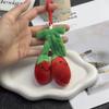Cartoon Plant Plush Doll Keychain Traditional All-heal Lucky Charm Crying Mushroom Keychain Beads Chain Multicolor Cute Keyrings