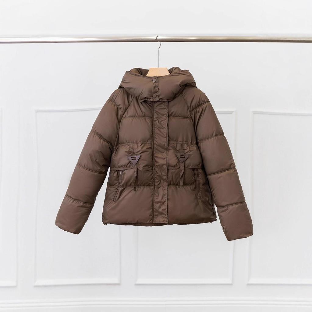 Women's 2025 Winter Short Stand-Up Collar Cotton Jacket - Trendy Thickened Bread Coat