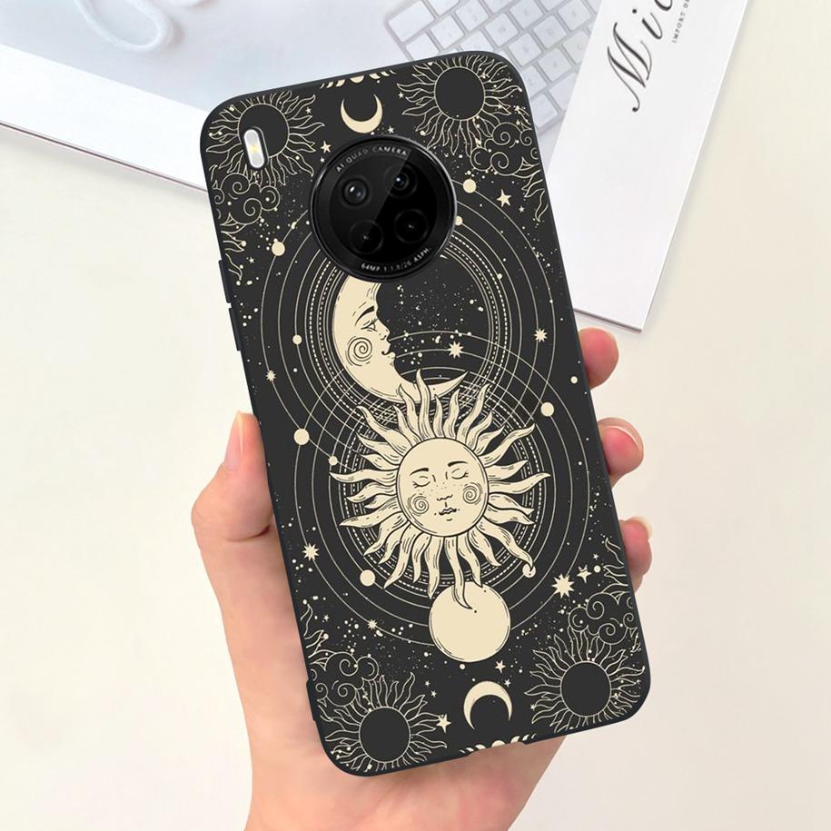 For Huawei Y9a 2020 Silicone Case FRL-22 FRL-23 Cute Astronaut Love Heart Slim Soft TPU Phone Case on Huawei Nova Y9a Y 9A Cover