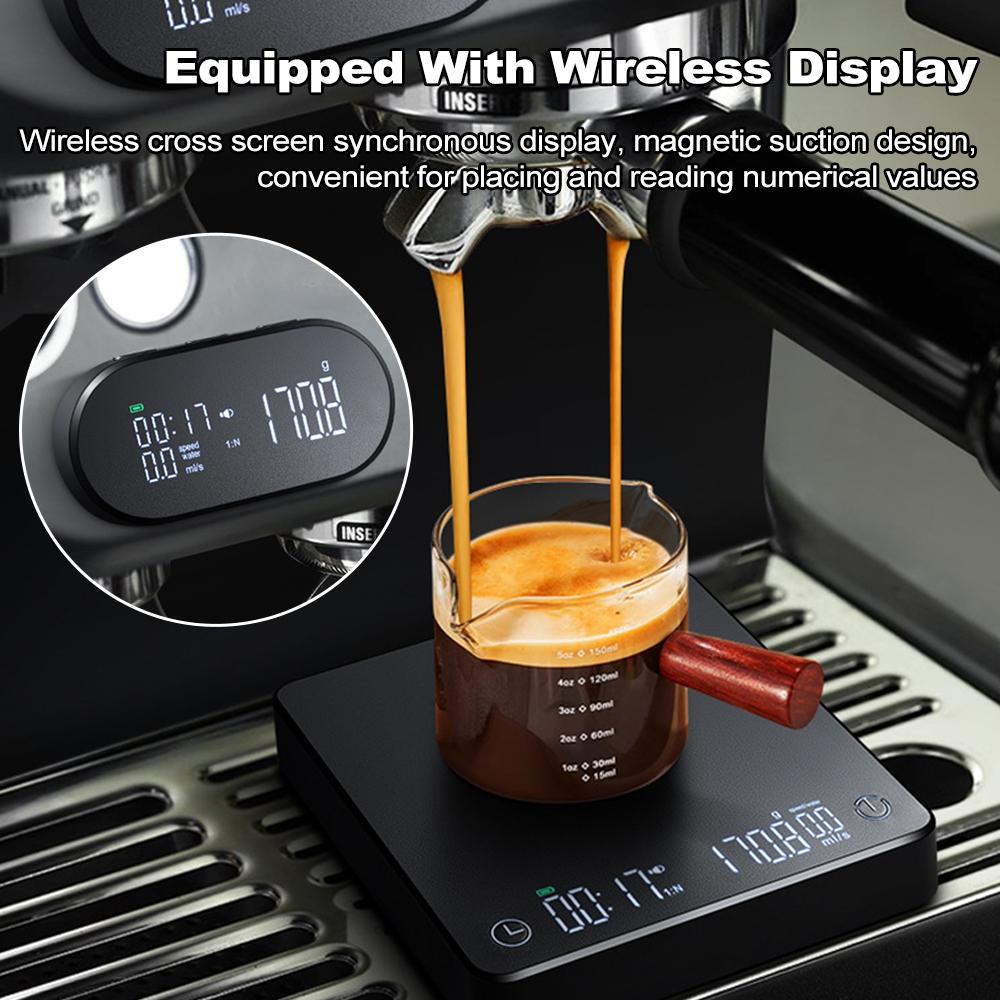 LED Wireless Display Kaffee Skala Multifunktionale Küche Skala 5kg 0,1g Espresso USB Lade