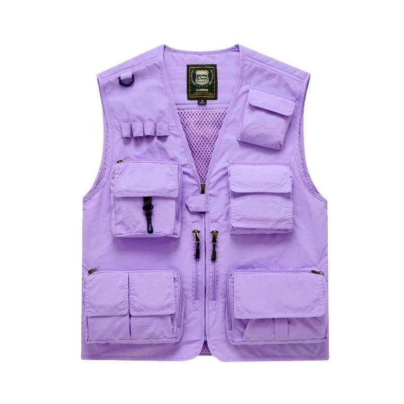Vest Thin Men's Outdoor Multi-Pocket Fishing Photography Vest Vest Vest Vest Printed Tooling