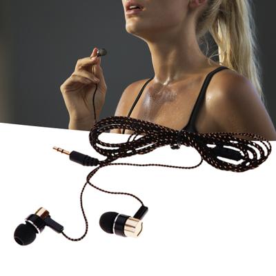 3,5-mm-In-Ear-Ohrhörer mit Kabel, Stereo-Geflechtkabel, Kopfhörer-Headset für iPhone, Samsung