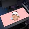 Super süßer Bär Cartoon Schreibtischunterlage Büro Computer Schreibtischmatte Tastatur Großes Mauspadd Laptop Kissen Rutschfest für PC Kawaii Schreibtischunterlage