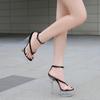 Walking Show Stripper Heels Clear Shoes Woman Platforms 15cm High Heels Sandals Women Sexy Fish Toe Wedding Shoes Flip Flops