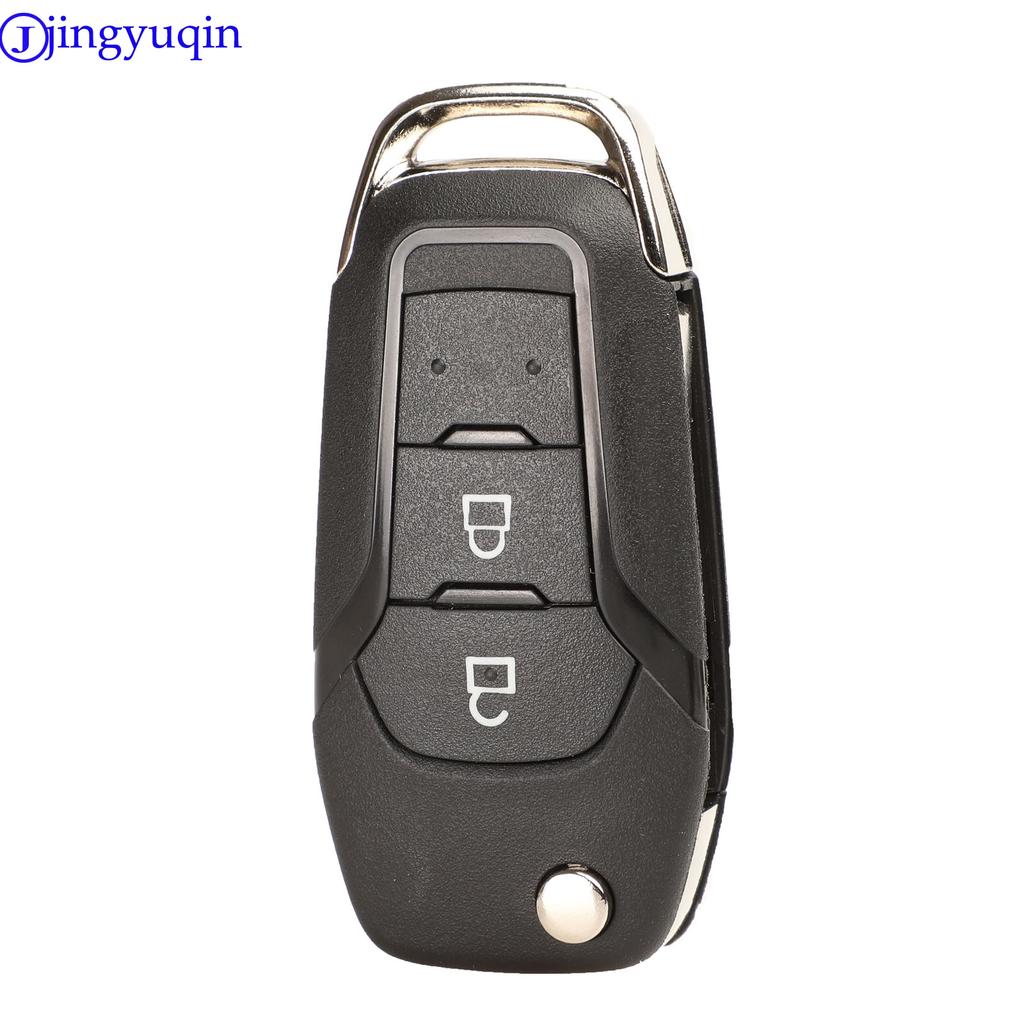 Jingyuqin Guscio Cover Chiave Auto Remota per Ford F-150 F-250 F-350 Explorer Ranger KA Fiesta Mondeo 2/3 Pulsanti