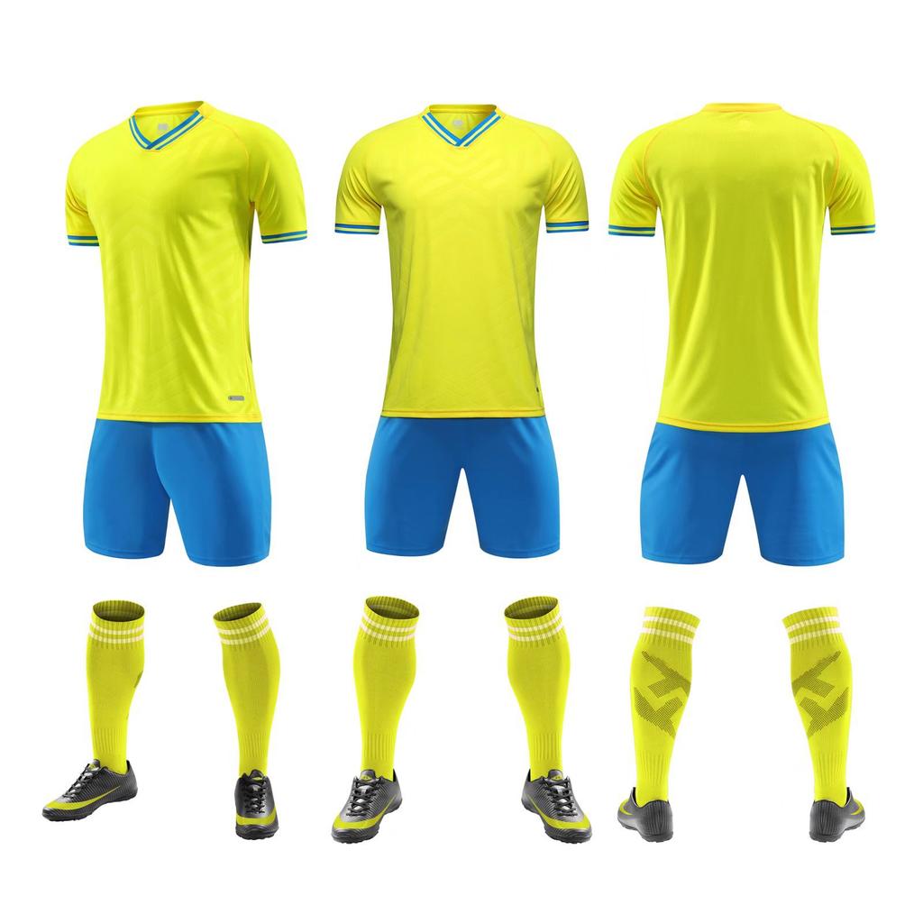 Breathable Sweat Absorbing Soccer Jersey Set Youth Soccer Game Training Wear Adult Kids Soccer Jersey Personality