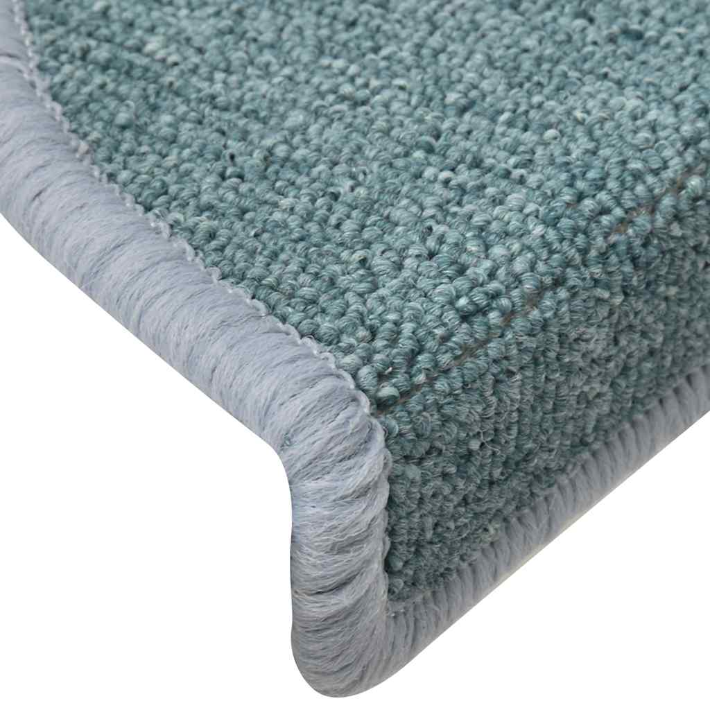 Step Mats 30 pcs 56 x 17 x 3 cm Sea Blue Semi Circular