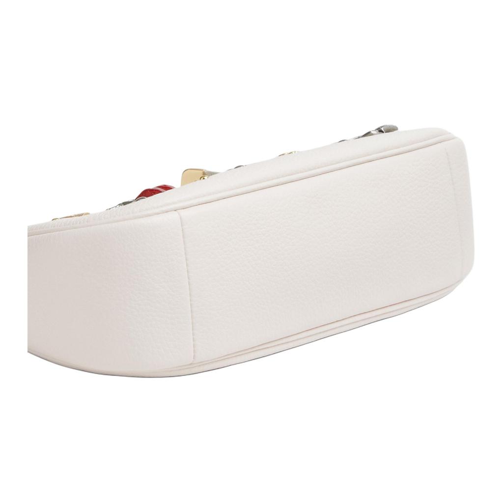 Coach Teri 25 Pin Decoration Leather Crossbody Shoulder Bag Medium Women Bags Chalk-White CCE87-IMCHK