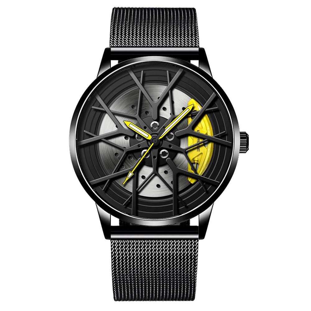 Boruse Wheel Caliper Watch Fashion Men'S Waterproof Luminous Quartz Quartz Watch