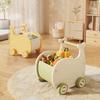Gorocking Whale Wagon, Toy Storage Box, Push Cart, Baby Kids Wagon (Green)