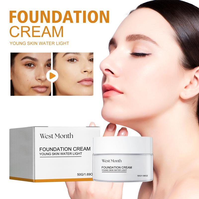 West Month Moisturizing Concealer Tone-Up Cream: Natural, Fitting, Non-Greasy, Brightens Skin Tone, Moisturizing Concealer one size