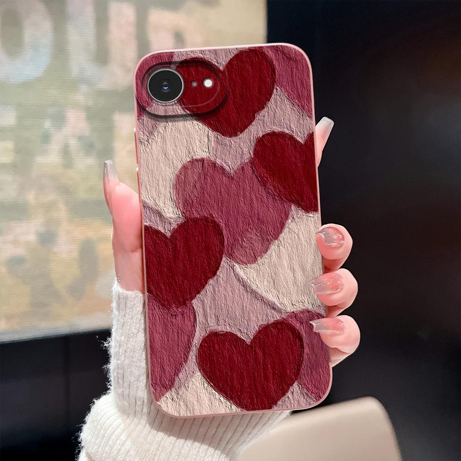 For iPhone17 17E 17Air 17Pro 17ProMax Case Pink Rose Rainbow Trendy Antifouling Bumper For iPhone17E iPhone 17 Pro Max Air Capa