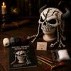 Easy Earflap Hat Pattern Halloween Animal Hood Crochet Kit, Skull Spider Bat DIY Beginner Kit Spooky Pumpkin Craft for Adults Teens, Autumn