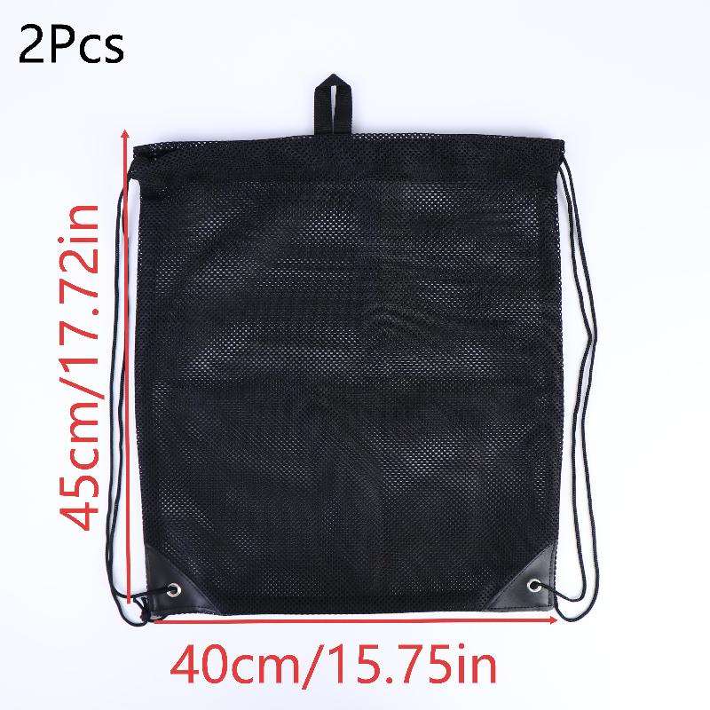 Mesh Drawstring Backpack Bag Breathable Grocery Fruit Storage Sack Multifunction Foldable Ventilated Net Pouch For Sports Gym
