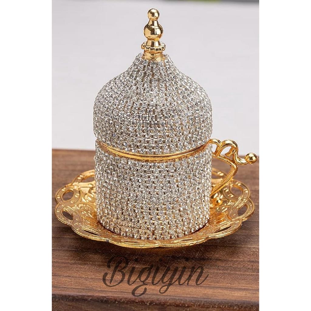 6-piece Coffee Cup Set Crystal Stone Coffee Cup Espresso Set 27 Pieces