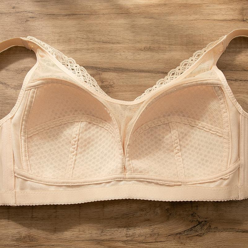 Ultra-thin Bra for the Elderly Full Cup Large Size Large Chest Small Comfortable No Sponge Summer