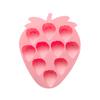 Silicone Strawberry Shaped Ice Cube Tray Mold for DIY Chocolate Candy Baking Mold Flexible Non-Stick Strawberry Ice Mold for Kitchen