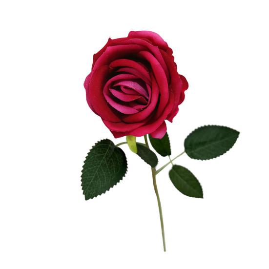 Rose Flower for Flower Arrangement Realistic Long Stem Fake Silk Rose