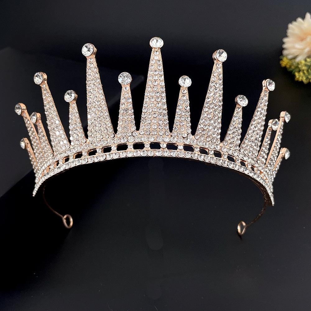 

Korean Bridal Tiara Birthday Rhinestone Crown Sweet Princess Crown Hair Accessories Wedding Dress Wedding Accessories