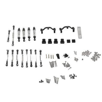 RC Car Upgrade Spare Kit Aluminum Alloy Shocks Absorber RC Car Pull Rod Kit for WPL C24 C14 C14K