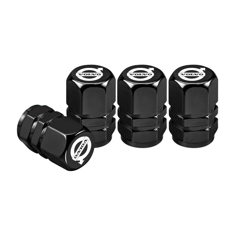 4Pcs Aluminum Alloy Car Wheel Tire Valve Caps Stem Cover For Volvo Rdesign XC60 XC90 XC40 V50 V60 V40 EX30 S60 C30 V70 S90 AWD