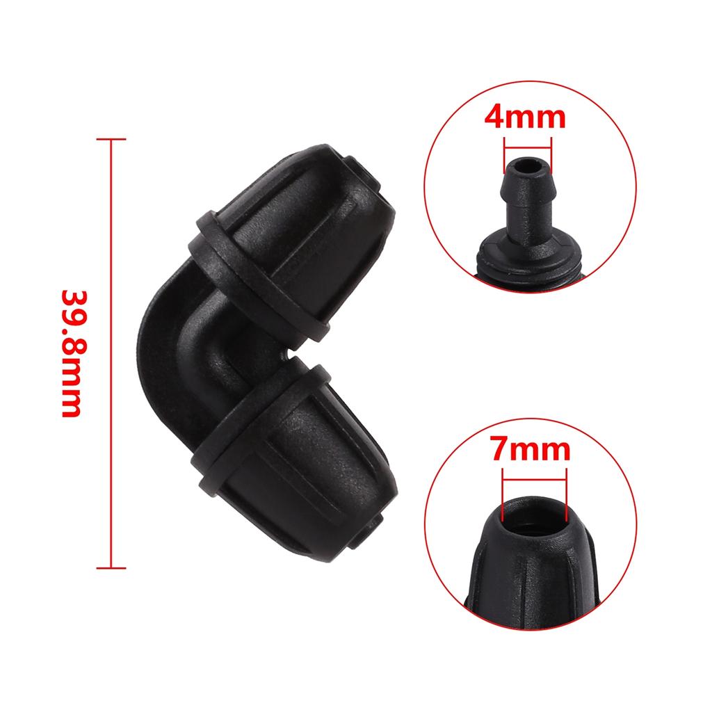 1/4" Rohr Verriegelbare Verbinder Wasserverteiler T-Stück Kupplung 4/7mm Schlauchkupplungen Gartenbewässerung Tropfbewässerung Fittings 5/10/20 Stück