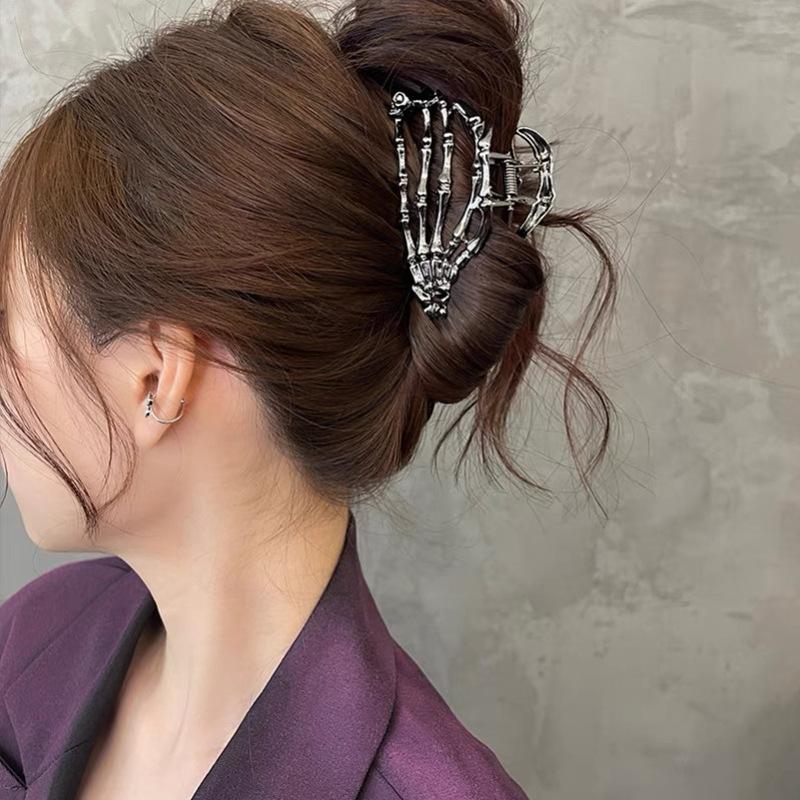 Ghost Metal Hand Grip Hair Clip Fashion Simple Claw Clip French Gift Headdress