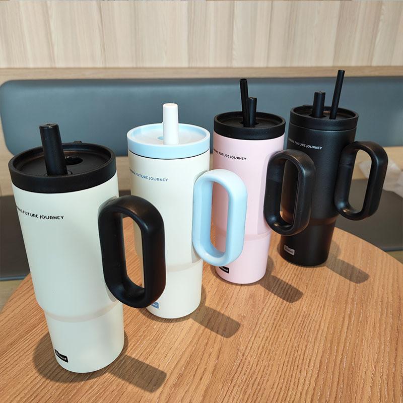 Insulated Travel Mug 720ml Stainless Steel Leakproof Cup For Office Use