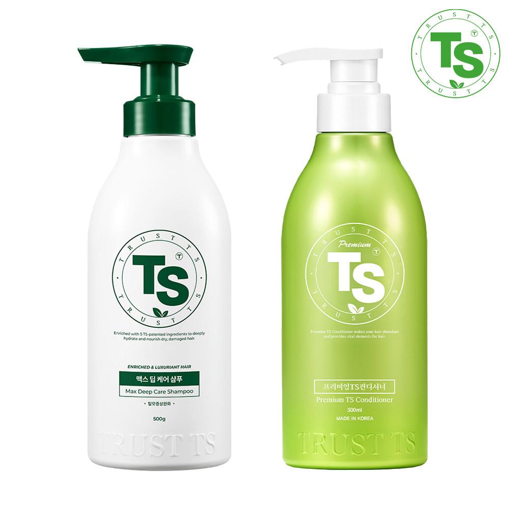 TS Max Deep Care Shampoo 500g + TS Premium Conditioner 500ml
