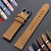 Genuine Suede Leather Watch Strap Quick Release Watchband Wristband 14mm 16mm 18mm 20mm 22mm Soft Vintage Brown Watchband