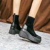 Autumn and Winter New Short Boots for Women, Fashionable Classic Black Boots, Casual and Comfortable Thick Soled Snow Boots
