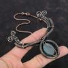 Aquamarine Necklace Copper Wire Wrapped Necklace Handmade Jewelry Gemstone Necklace Antique Copper Jewelry Engagement Gift Designer Necklace