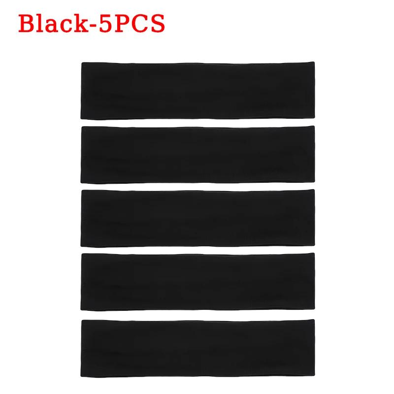 Korean Version of The Headband Sports Fitness Running Sweat-absorbing Headband Solid Colour Elastic Hair Band Yoga Hair Band