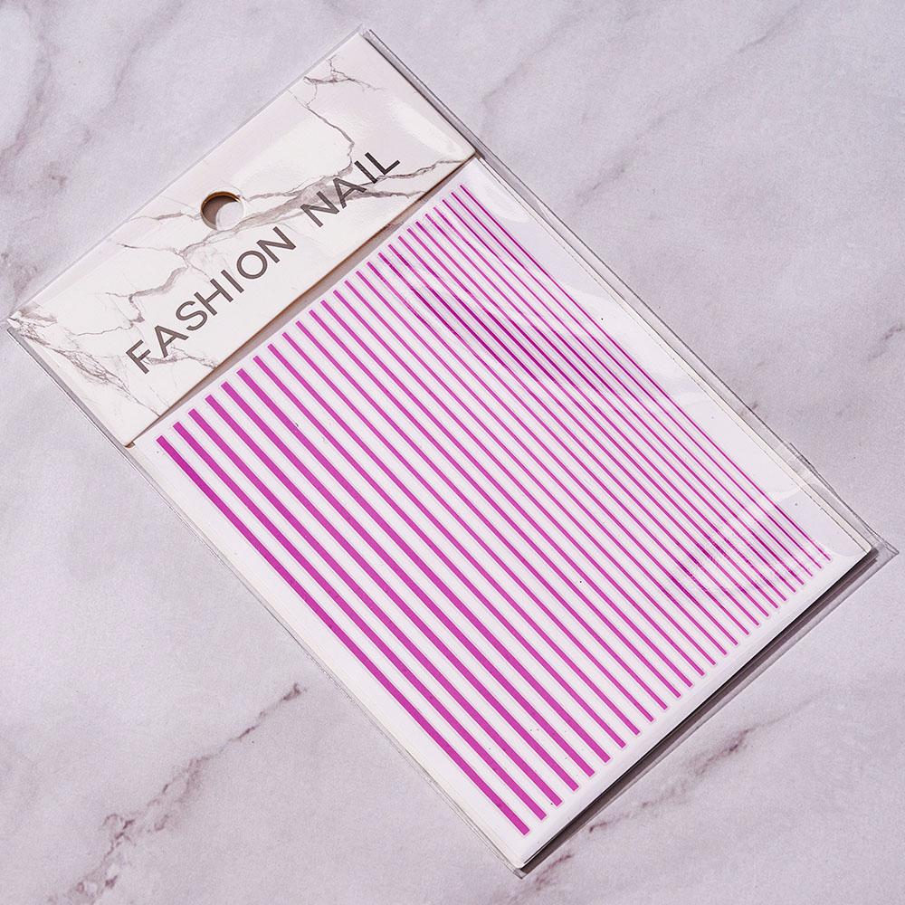 12Pcs/1pcs Nail Lines Strip Stickers Gold/Silver Metal CurveStrip Tape Decals Self-Adhesive Slider DIY Manicure Nail Art Sticker