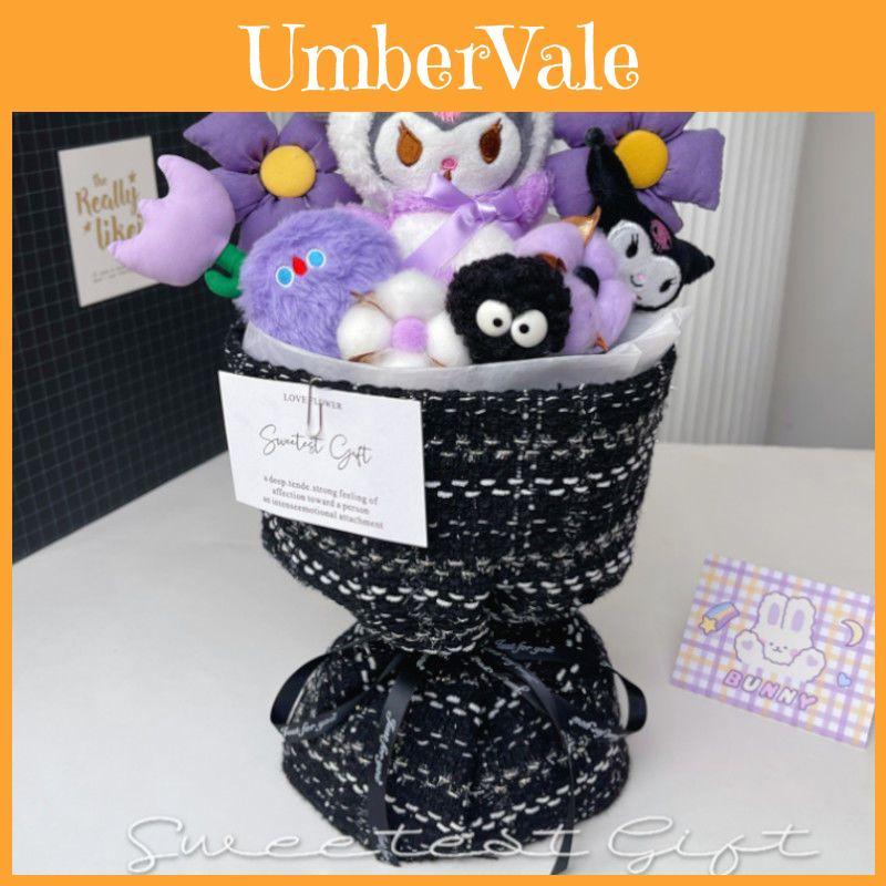 Paars Schattig Pluche Poppen Boeket Verjaardagscadeau Voor Meisjes Vriendin Beste Vriendin Lerares