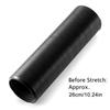 76mm Car Air Intake Cold Pipe Flexible Ducting Feed Hose Induction Kit Black 1M