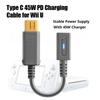 Typ-C Buchse auf Retro-Spielekonsole Ladekabel-Adapter für PSP 1000 2000 3000 PSP GO Wii U NDSi 3DS USB-C Stromkonverter