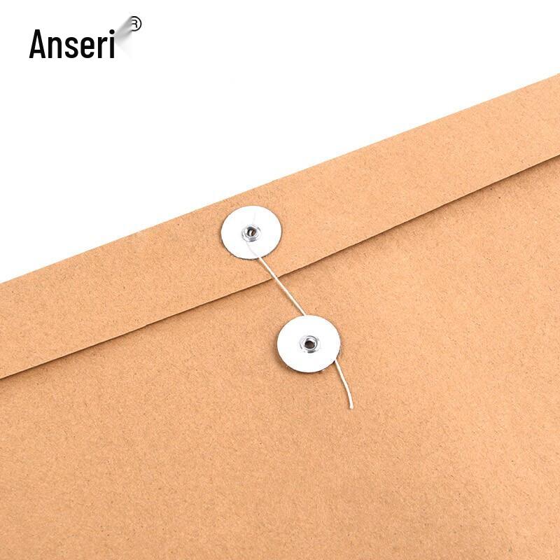 Anshairui Kraft Paper Document Archiving Bags, 25-Pack