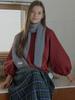 Avang Tartan Check Pleated Maxi Skirt - Green