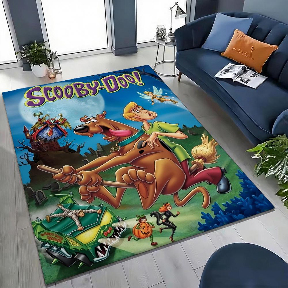 Scoobydoo Spooky Mystery Adventure Indoor Rug Nonslip Easyclean Carpet For Entryway Hallway Balcony Home Party Decor New Year Gift