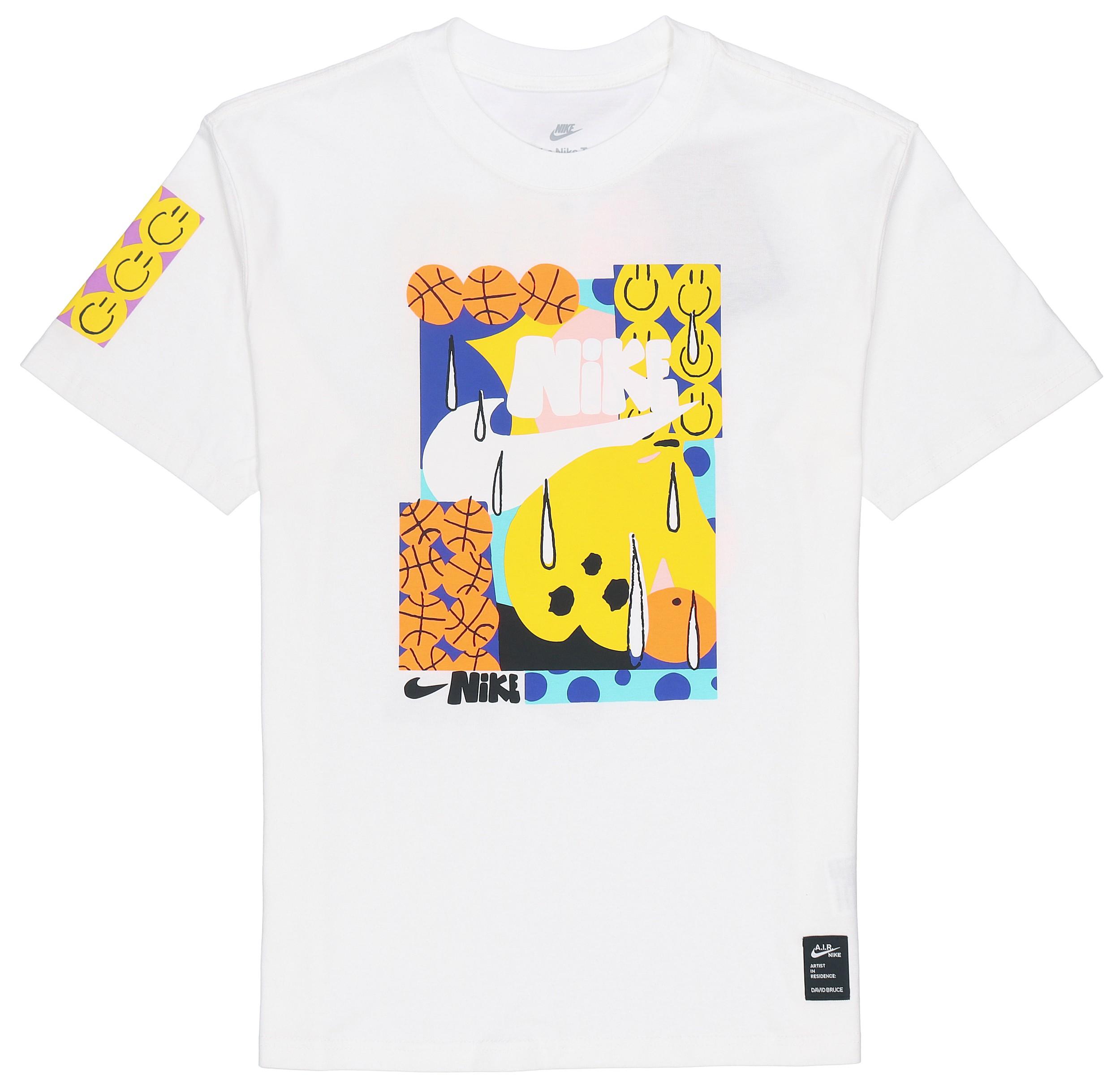 Nike Drop Shoulder Sleeve T-Shirt Men s White DQ1013-100 L