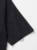 XOX Layered Crew Neck Kurzarm-T-Shirt [Schwarz]