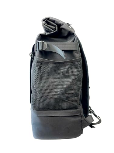 Geartle Allwetter-Rucksack, 30L, Wasserdicht, Herren-Design, Perfekt für Pendler, Rennräder, Radfahren, Crossbikes und geschäftliche Nutzung, Schwarz
