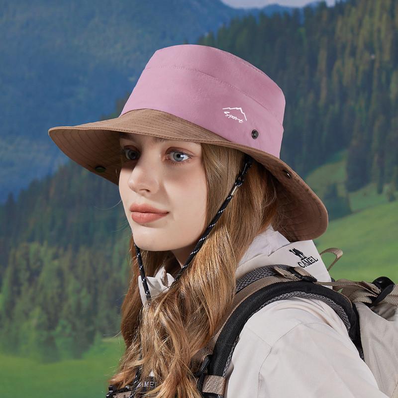 Outdoor Summer Fishing Hat With Waterproof Breathable Nylon Sunshade For Women