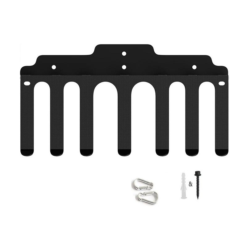 Wall Mount Rod Storage Rack Garage Organizer Trimmer Rack Garden Power Tool Hanger Vertical Hanging Heavy Duty Barbell Storage