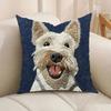 1Pc Scottish Terrier Cushion Covers Chair Living Room Pillowcase Cozy Zipper Sofa Pillow Covers Bedroom Indoor Home Decor