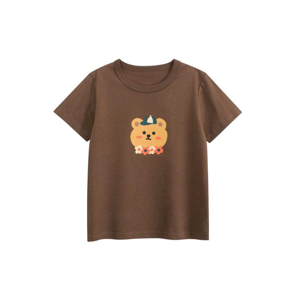 Summer children's short-sleeved T-shirts, cartoon print children's tops and T-shirts