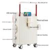 SHERIDAN Front-Opening Aluminum Frame Trolley Suitcase