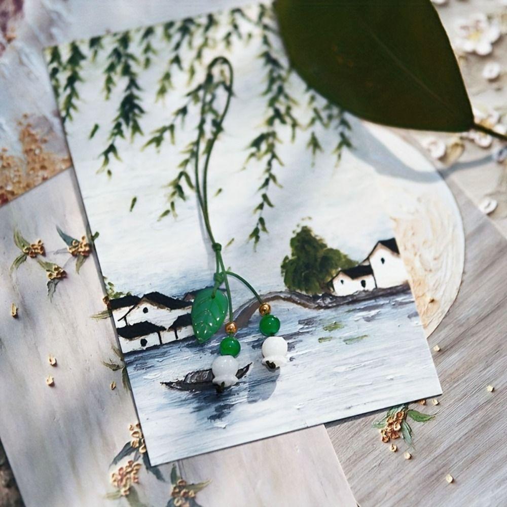 Flower Lucky Cellphone Pendant Chain Short Style Chinese Style Phone Pendant  Girl Gift